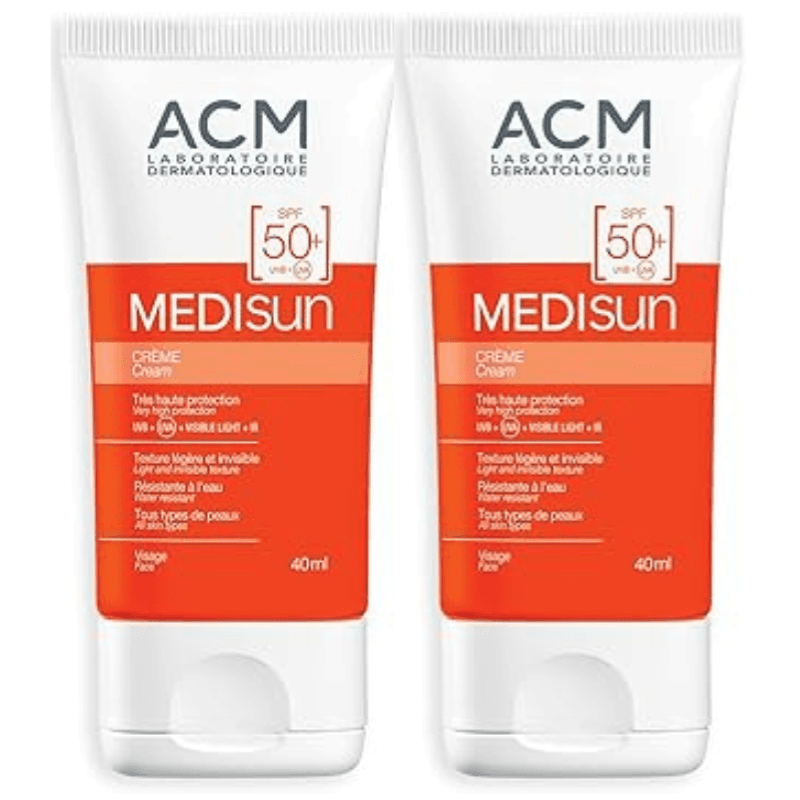 ACM Medisun Duo Sun Protection Face Cream SPF50 - 2X40ml 19359