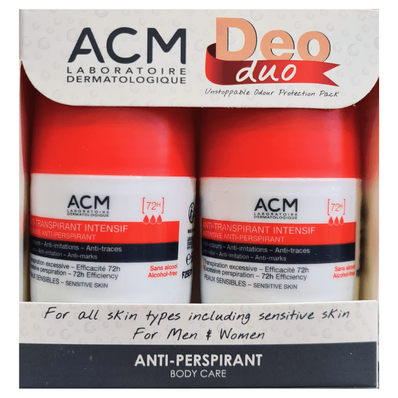 ايه سي ام ديو ثنائي انتينسيف مضاد للتعرق 72 ساعة - عبوتين 50مل