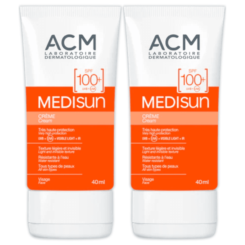 ACM Medisun Duo Sun Protection Face Cream SPF100 - 2X40ml 18564