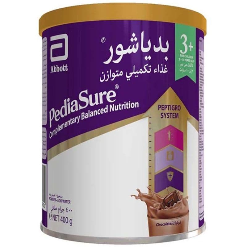 بيدياشور حليب مغذى للأطفال من عمر 3 الى 10 سنوات - 400ج مسحوق تركيبة حليب بنكهة الشوكولاتة