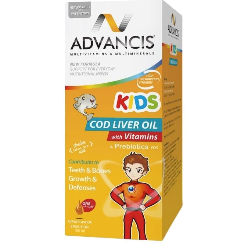 ADVANCIS Kids Cod Liver Oil - 150ml Syrup