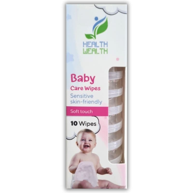 HEALTH WEALTH Baby Care Hygiene Wipes - 10 Pieces