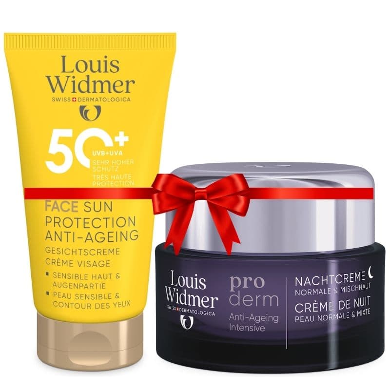 LOUIS WIDMER Promo Anti-Aging Night Cream + Sun Protection SPF50+ Cream - 50ml+50ml