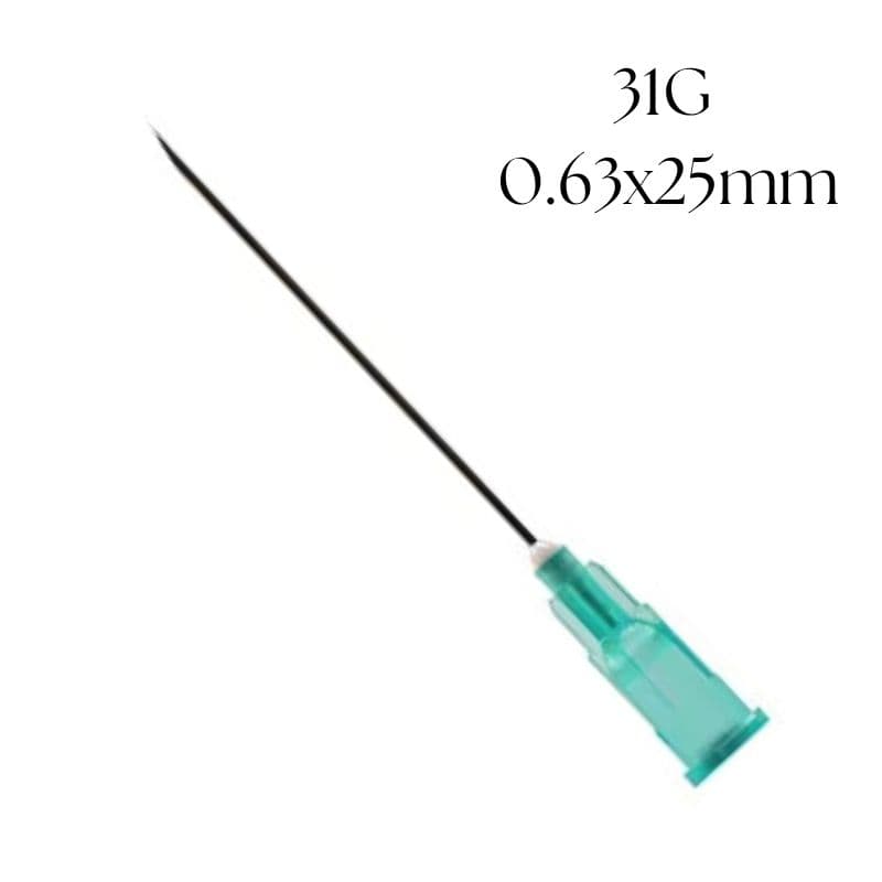 كيو جي - إبر حقن تحت الجلد للاستخدام مرة واحدة 31G 0.63x25mm - 100 قطعة 116470