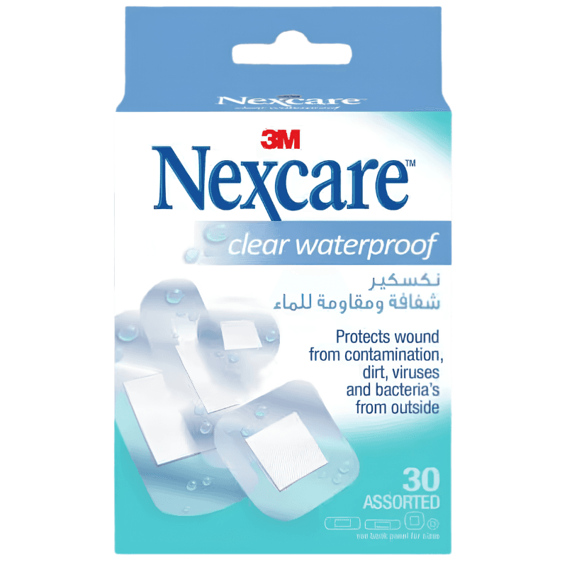 NEXCARE Clear Waterproof Bandages Assorted - 30 Pieces  Ref CWP-30 UU006076119