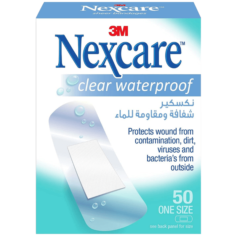 نيكسكير - ضمادات شفافة مقاومة للماء مقاس واحد - 50 قطعة Ref CWP-50 UU006076135