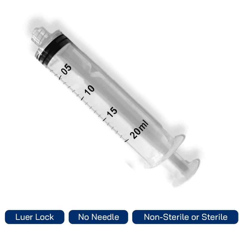 QG Q-JECT Syringe 20ml Luer Lock 21Gx1.5 - 1 Piece 106039