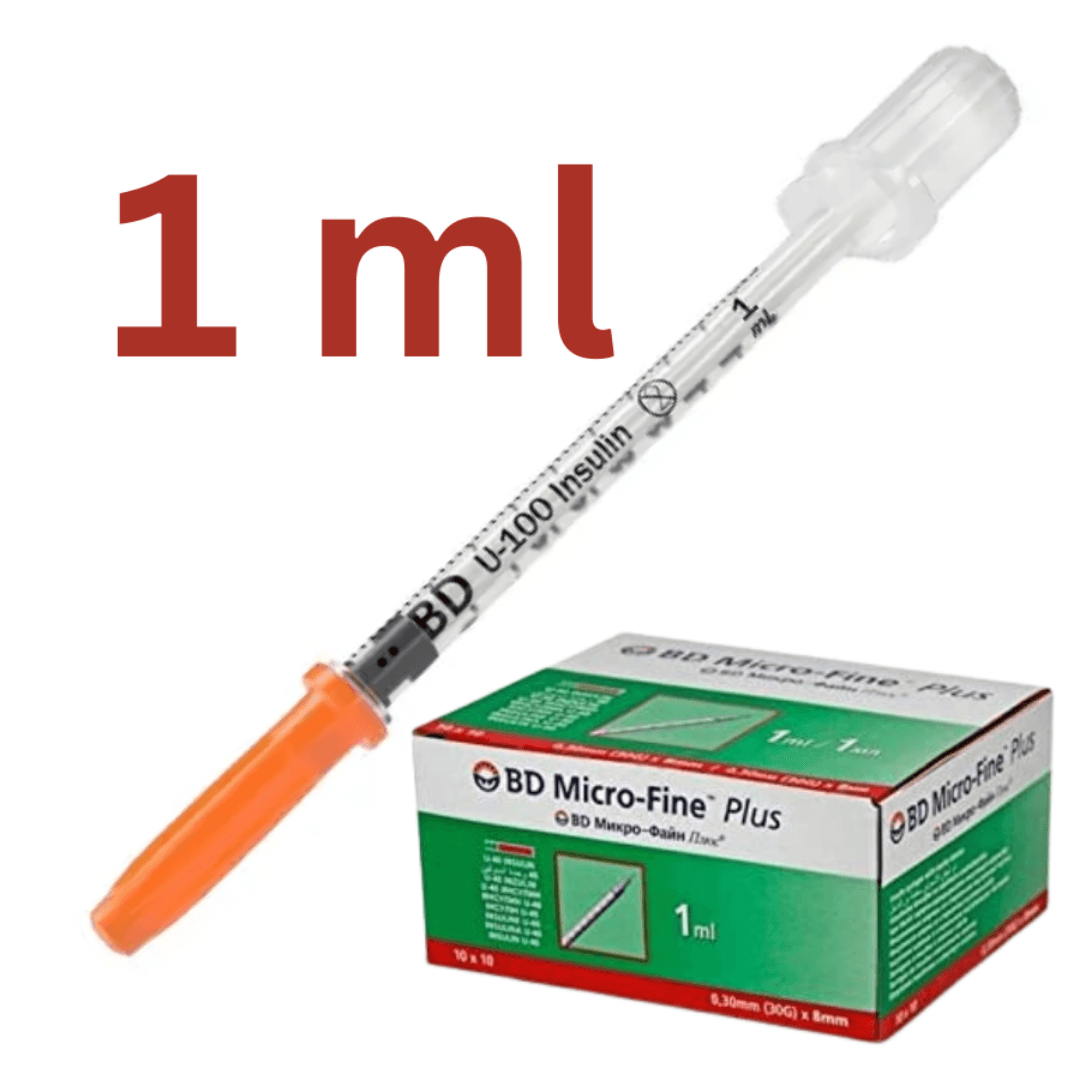 BD MICRO-FINE Plus 1ml 30g x 6mm - 10 Syringes 320929