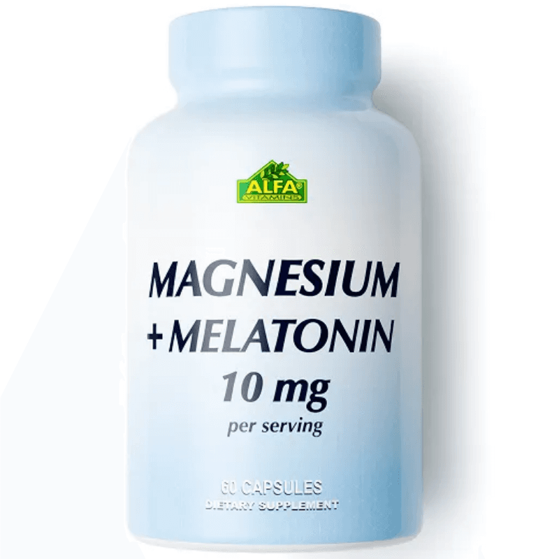 ALFA Magnesium Plus Melatonin 10mg - 60 Caplets