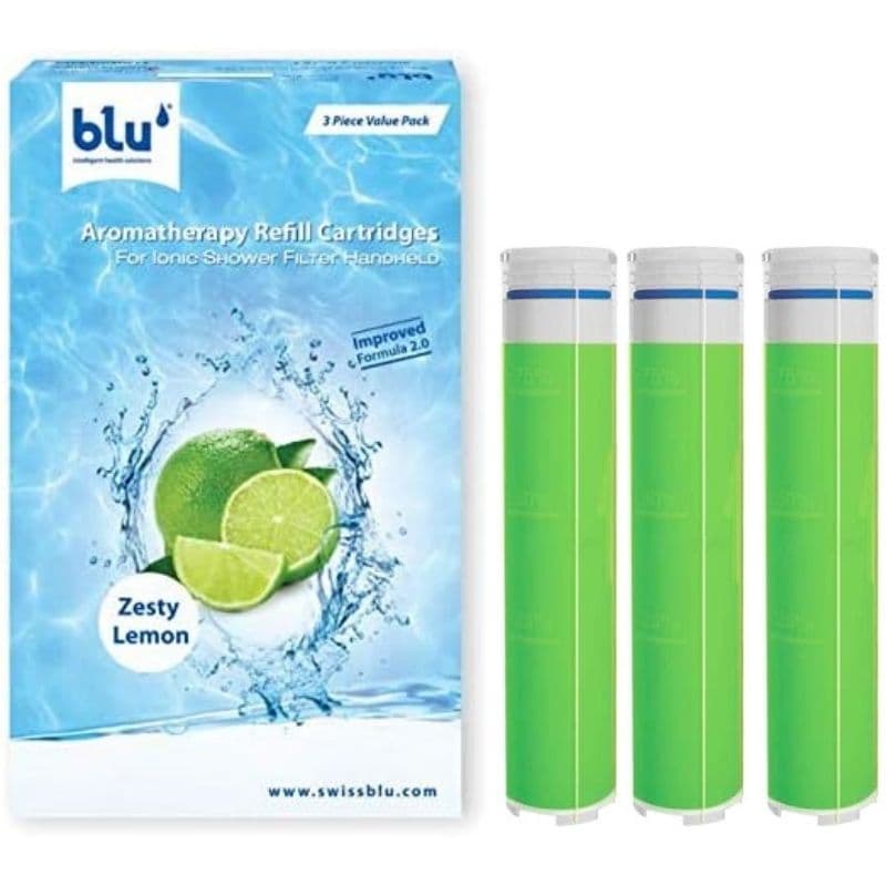 Blu Ionic Shower Refill Cartridges Zesty Lemon - 3 Pieces RG3-IPF-V2.0