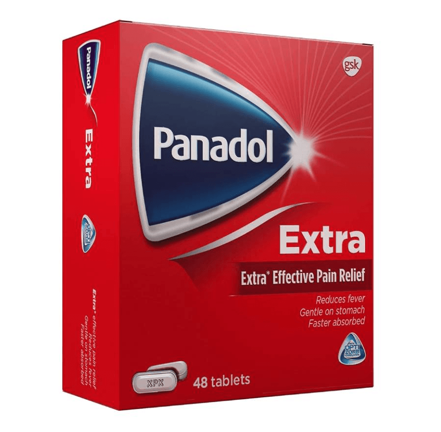 PANADOL Extra 500/65mg Paracetamol/Caffeine - 48 Tablets