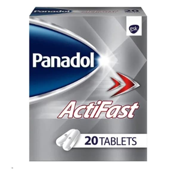 PANADOL Actifast 500mg Paracetamol - 20 Tablets