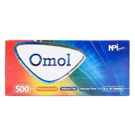 OMOL 500mg Paracetamol - 20 Tablets