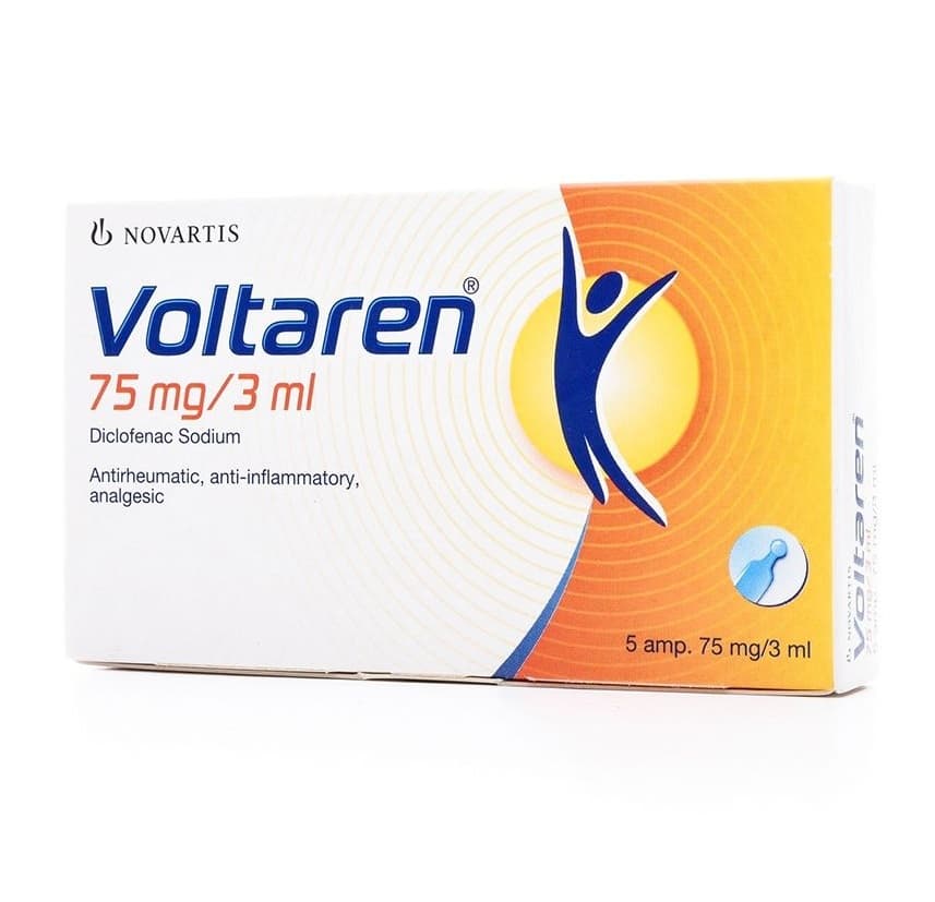 VOLTAREN 75mg Diclofenac Sodium - 5 Ampules x 3ml Solution for Injection