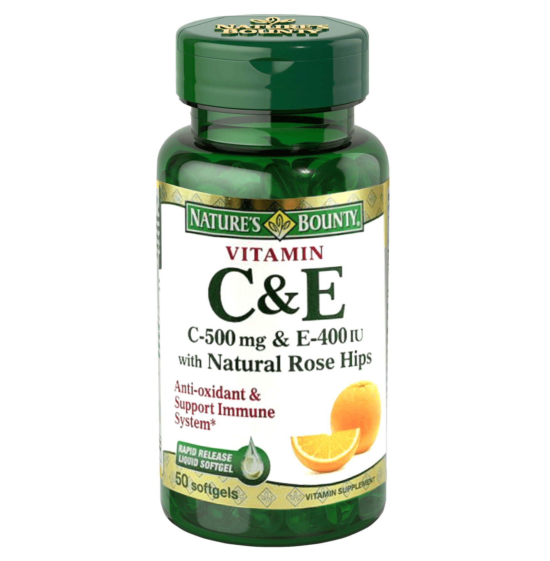 NATURES BOUNTY Vitamin C & Vitamin E - 50 Tablets