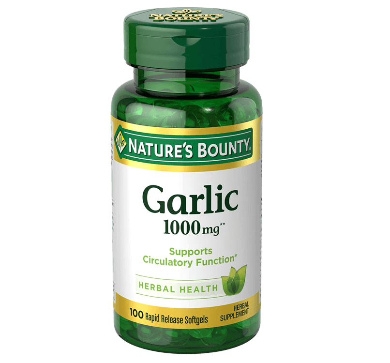 NATURES BOUNTY Garlic Odorless Oil 1000mg - 100 Softgels
