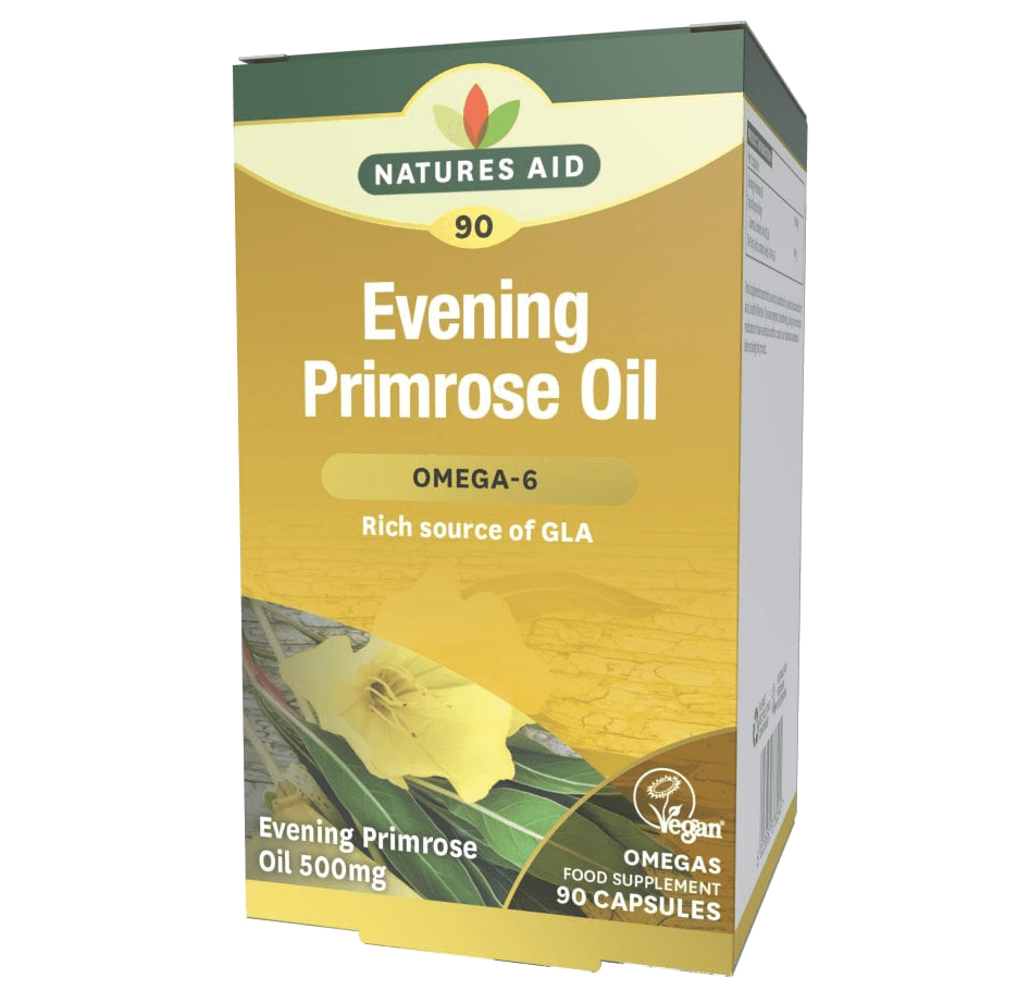 NATURES AID Organic Evening Primrose 500mg - 60 Capsules