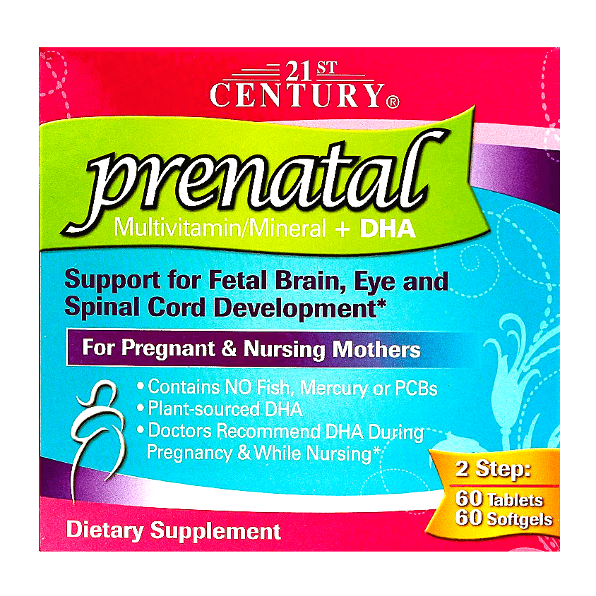 21st CENTURY Prenatal Plus DHA - 120 Tablets