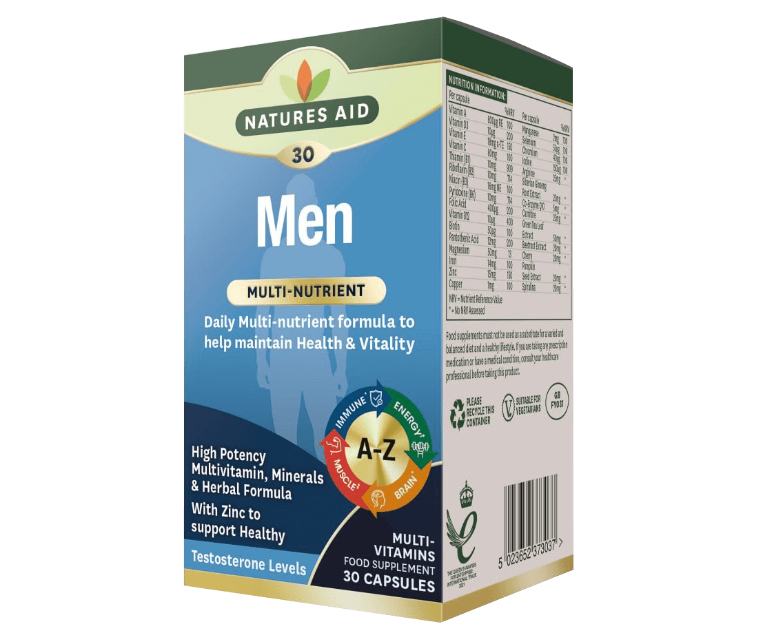 NATURES AID Men Multivitamin & Mineral - 30 Capsules