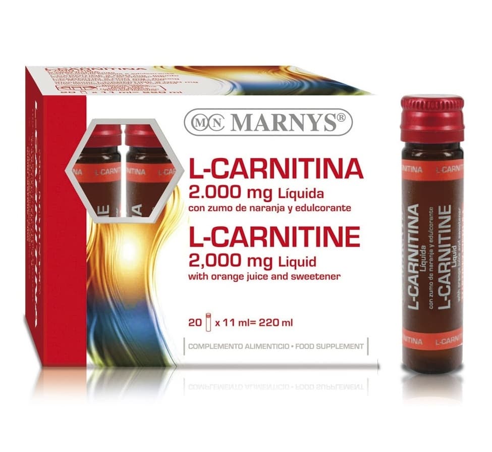 MARNYS L Carnitine 2000mg - 20 Vials x 11ml MN067
