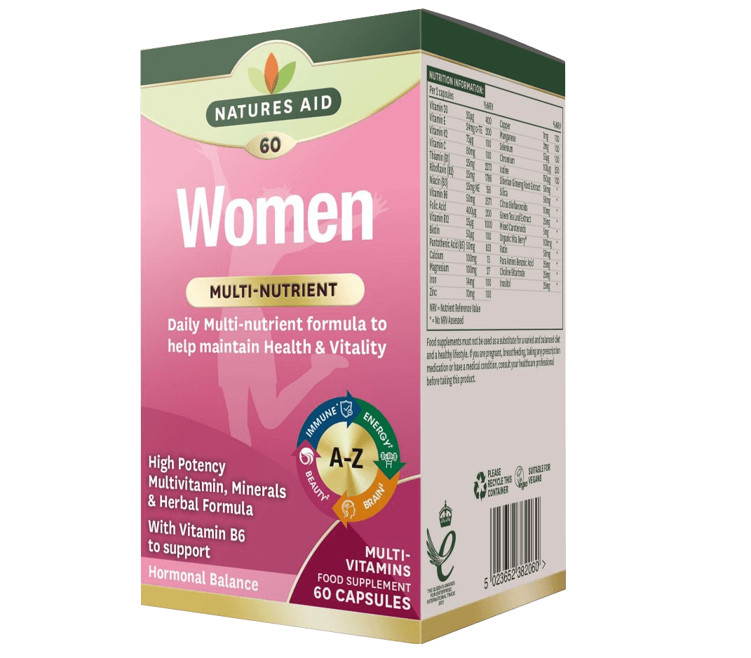 NATURES AID Women Multivitamin - 60 Capsules
