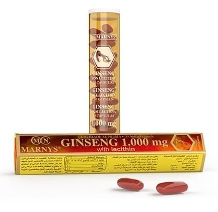 MARNYS Ginseng Lecithin 1000mg - 30 Capsules -MN051