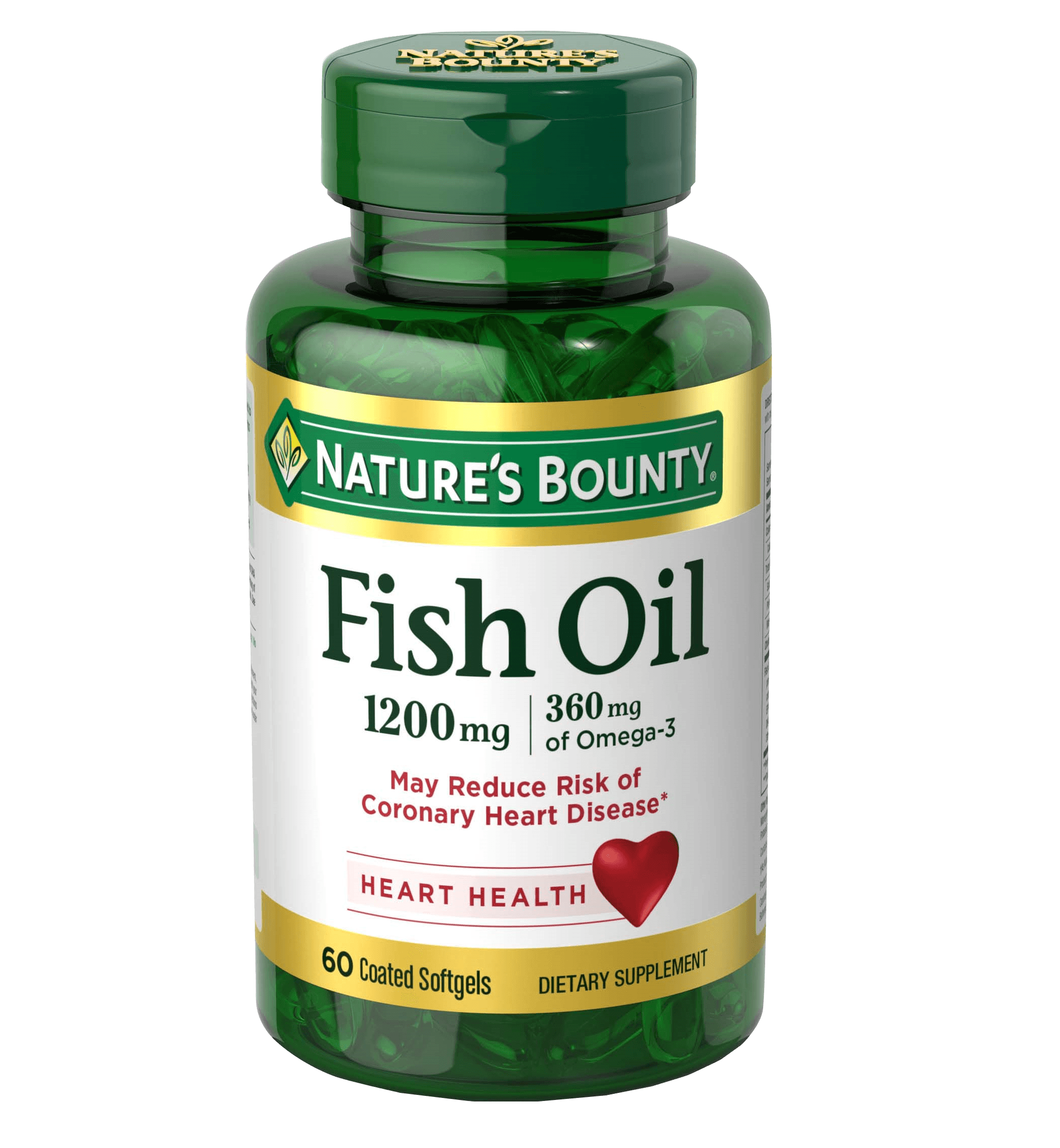 NATURES BOUNTY Fish Oil 1200mg - 60 Softgels