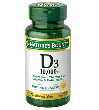 NATURES BOUNTY Vitamin D3 10000IU - 72 Softgels
