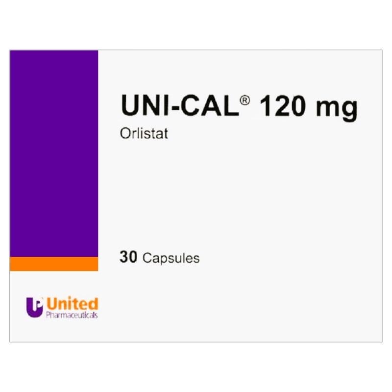 UNICAL 120mg Orlistat - 30 Capsules
