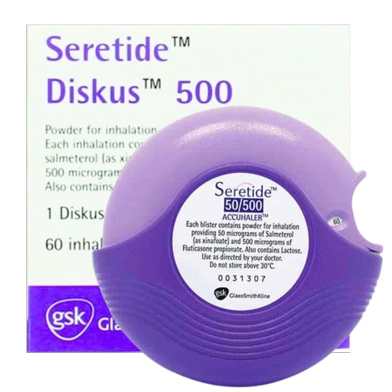 سيريتايد 50مكج/500مكج سالميترول/فلوتيكازون - مستنشق 60 جرعة