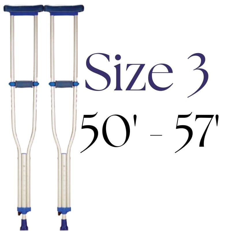 DYNA Crutches 50 - 57 Size 3 Axillary - 2 Pieces 108439