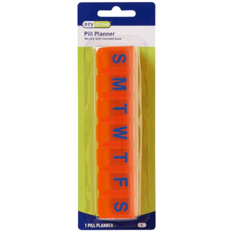 EZY DOSE - Pill Planner Weekly with Rounded Base - Large 67790