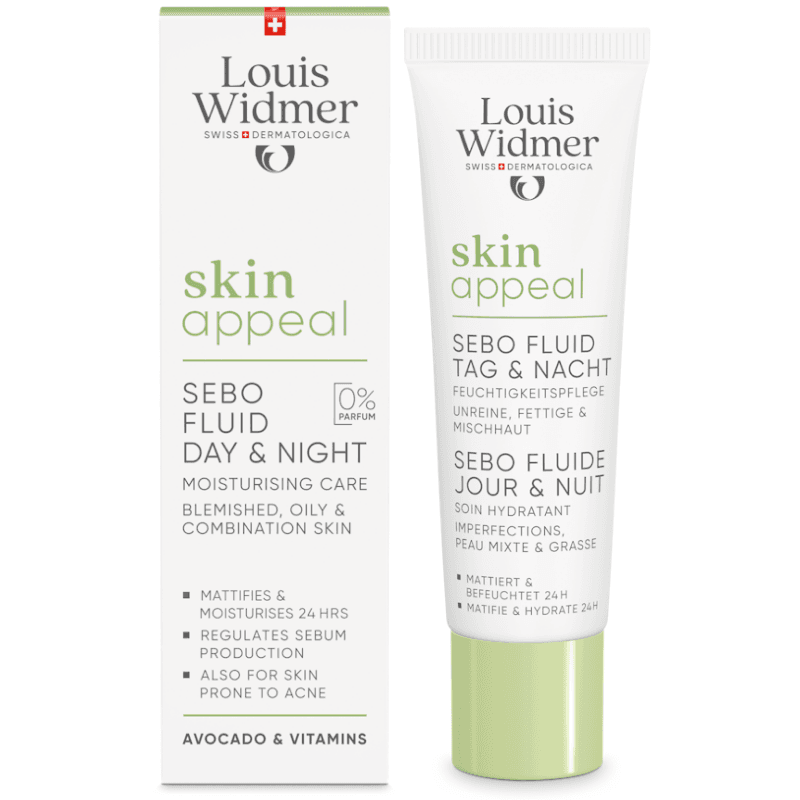 LOUIS WIDMER Skinappeal Sebo Fluid Day & Night 0% Perfume - 30ml