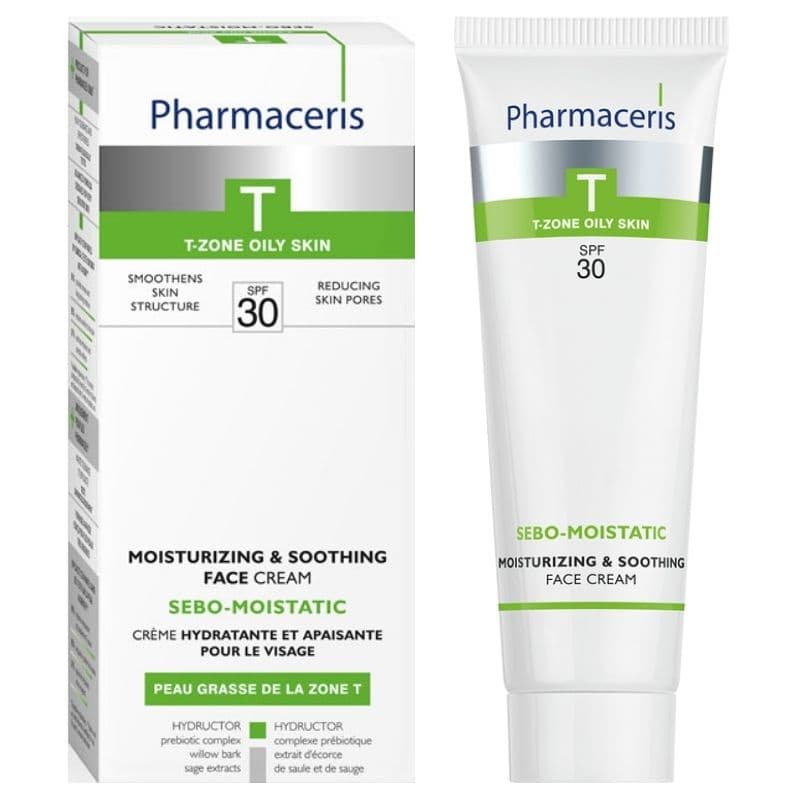 PHARMACERIS T Sebo-Moistatic SPF30 Moisturizing & Soothing Face Cream - 50ml PHR204