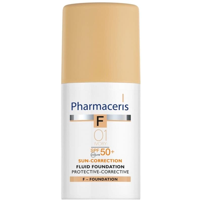 PHARMACERIS F Sun-Correction SPF50+ Fluid Foundation IVORY-01 - 30ml 10084