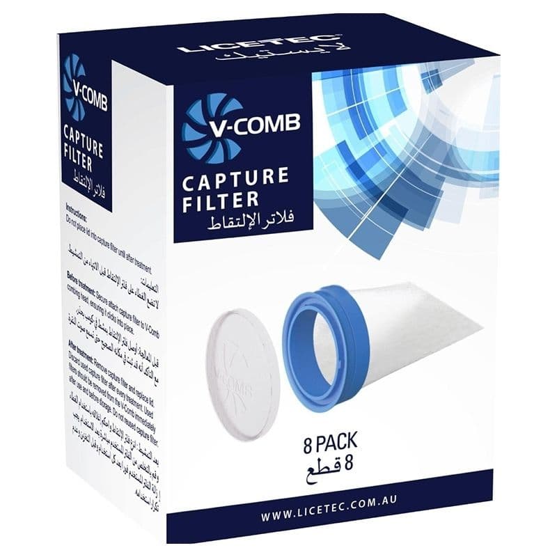 LICETEC V-Comb Capture Filter - 8 Pieces