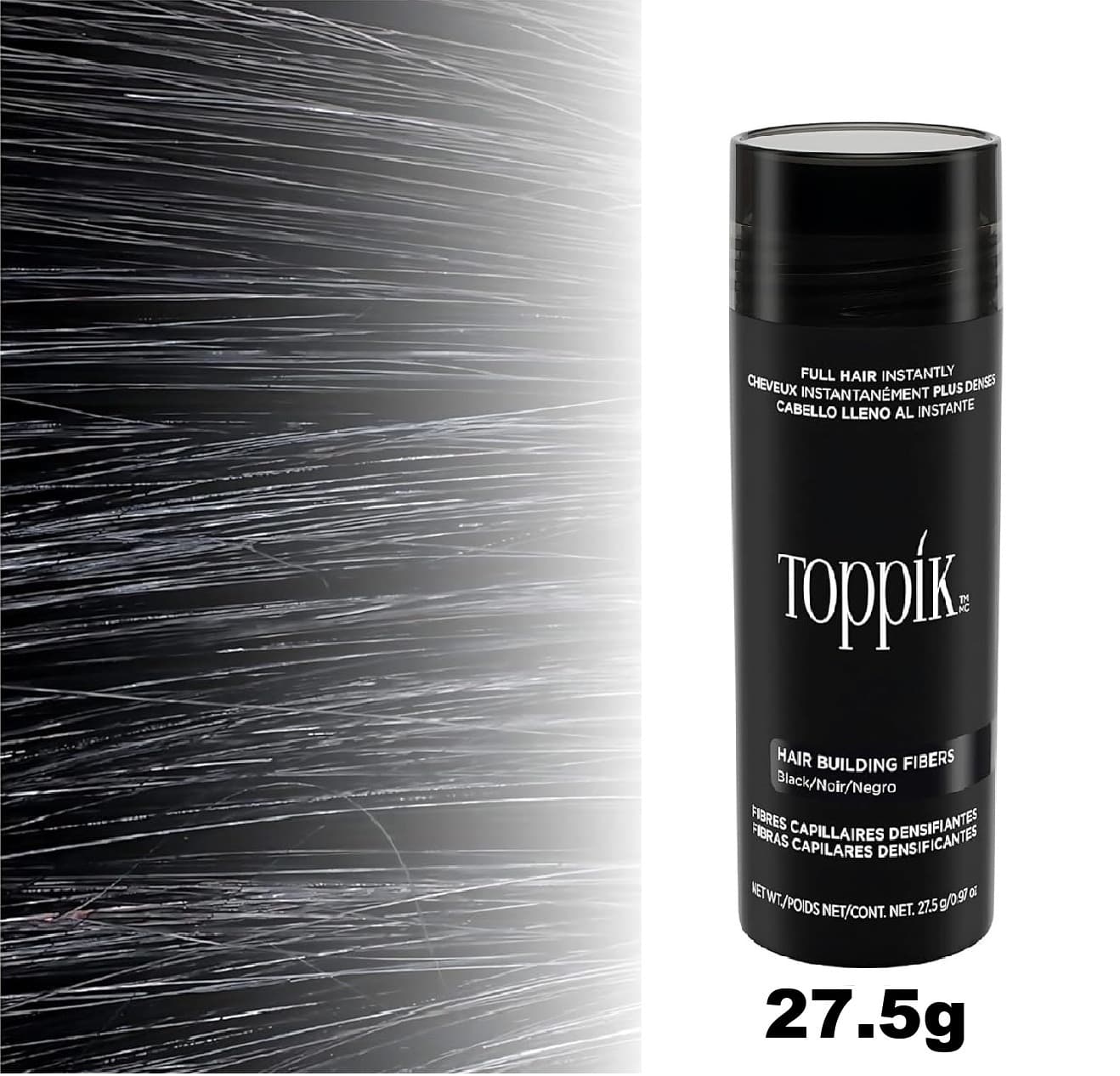 TOPPIK - Black Hair Fibers 13961 - 27.5g