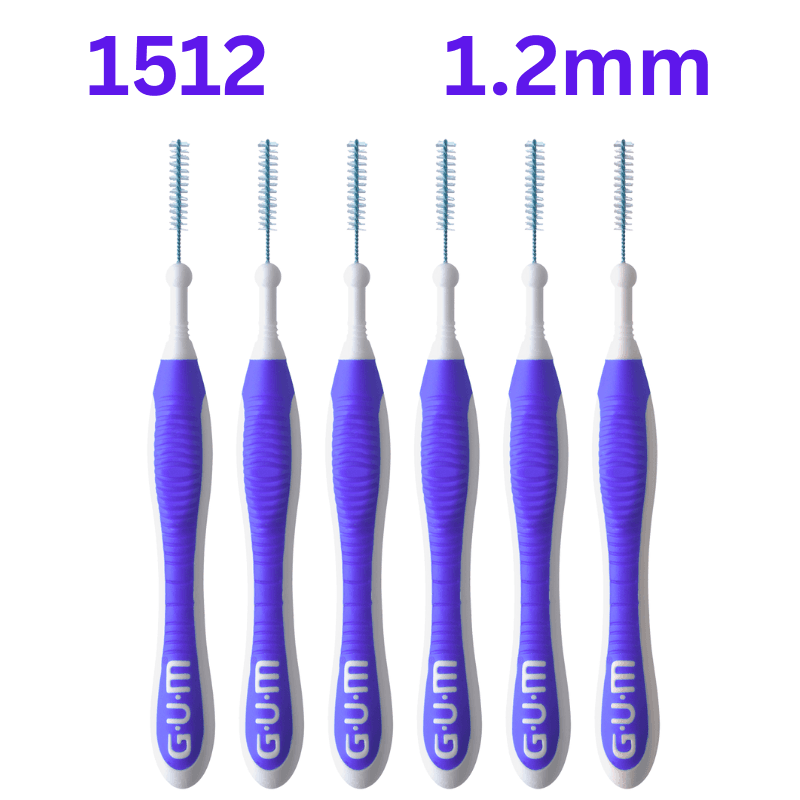 GUM - Interdental Traveler Brush 1.2mm 1512 - 6 Pieces