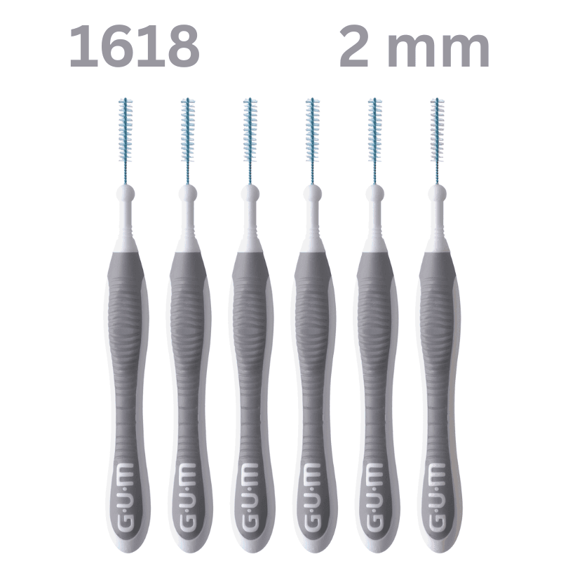 GUM - Interdental Traveler Brush 2mm 1618 - 6 Pieces