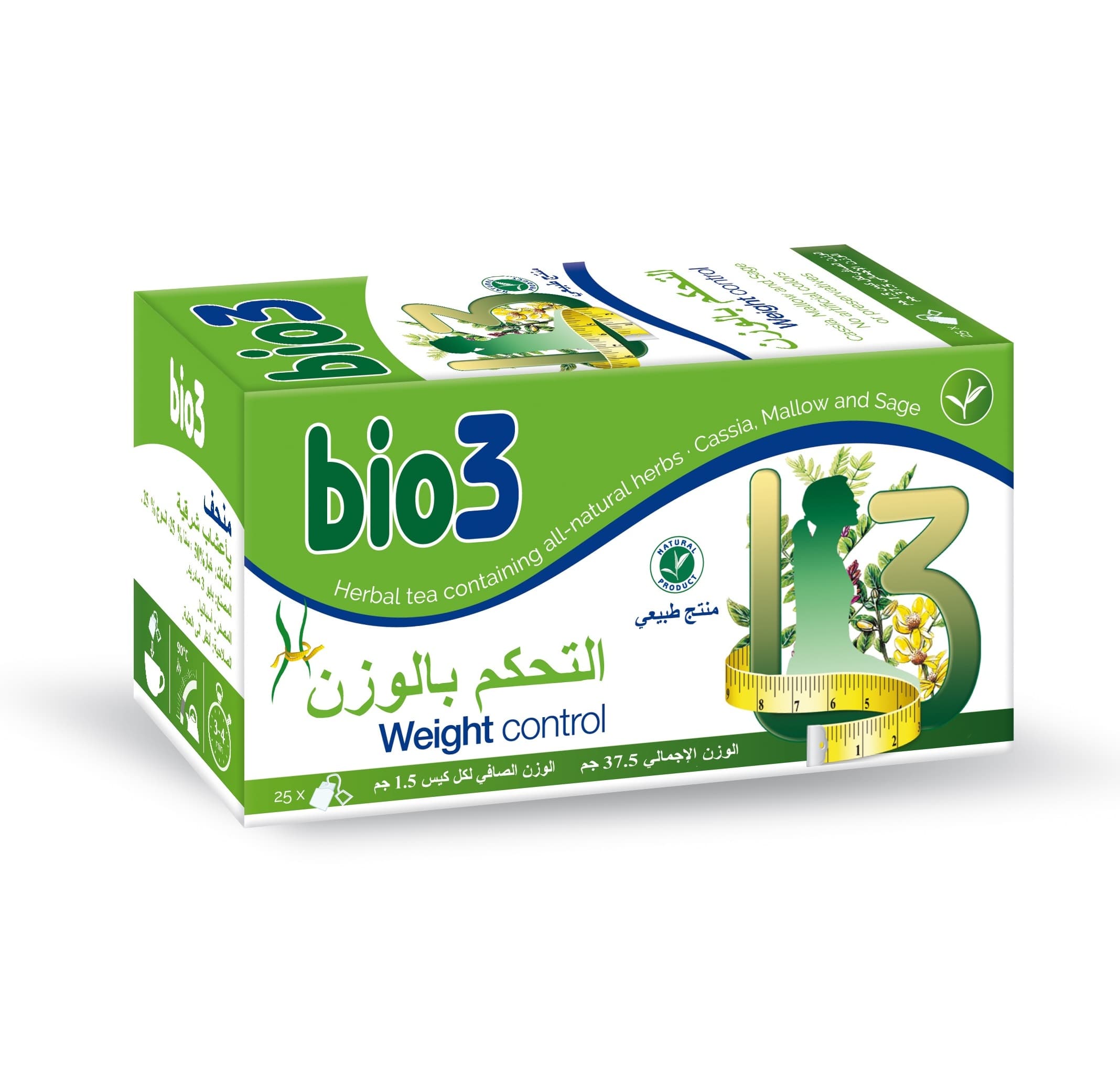 BIO3 Weight Control - 25 Tea Bags