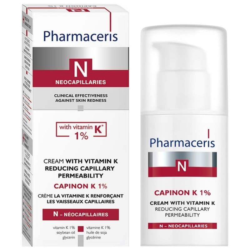 PHARMACERIS N Capinon 1% Vitamin K Reducing Capillary Permeability Cream - 30ml PHR720