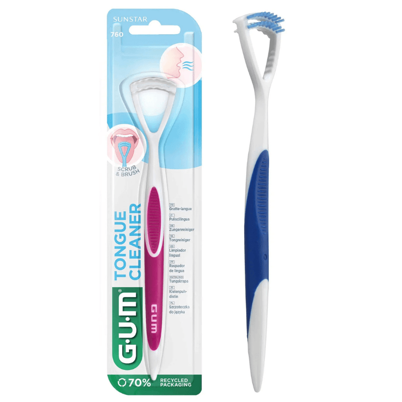 GUM - Tongue Cleaner 2-in-1 Brush & Scraper 760