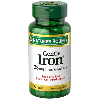 NATURES BOUNTY Gentle Iron 28mg - 90 Capsules