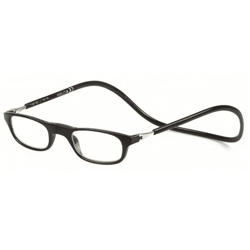 Reading Glasses 100 EYEWEAR Black Square Rear Magnetic +1.00 - 155010