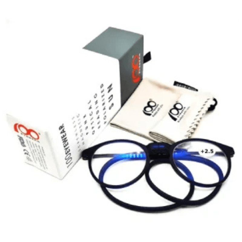 Reading Glasses 100 EYEWEAR Blue Folding +1.00 -154112