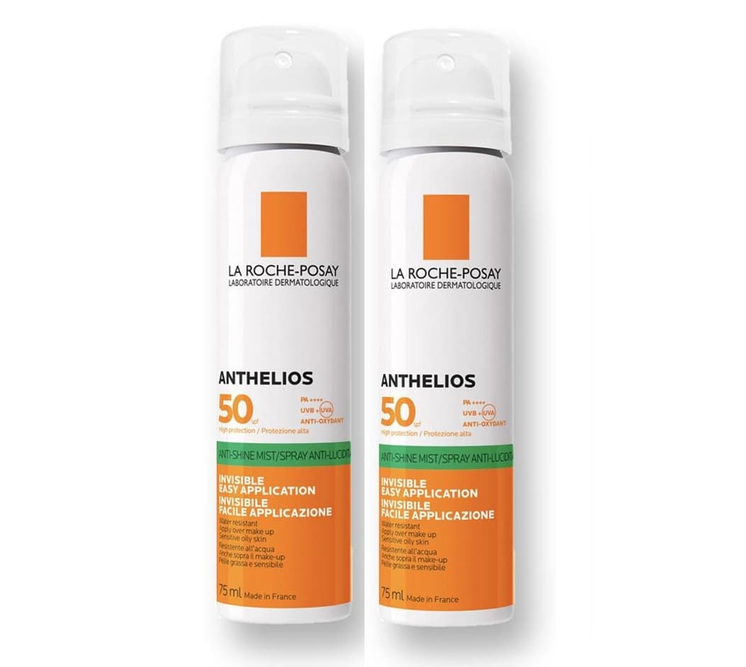 La roche posay anthelios spf50 invisible anti shine mist spray - 75ml b1g1f 30007