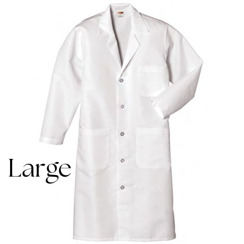 MX-LRD Cotton Lab Coat White Large 130700
