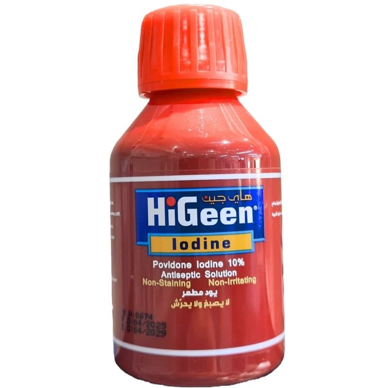 هايجين محلول مطهر ١٠٪ بوفيدون اليود - ١٢٠مل ٦١٢٤٣٥