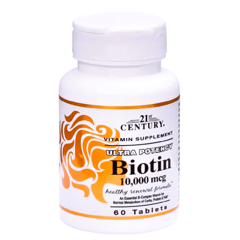 21st CENTURY Biotin 10000mcg - 60 Tablets