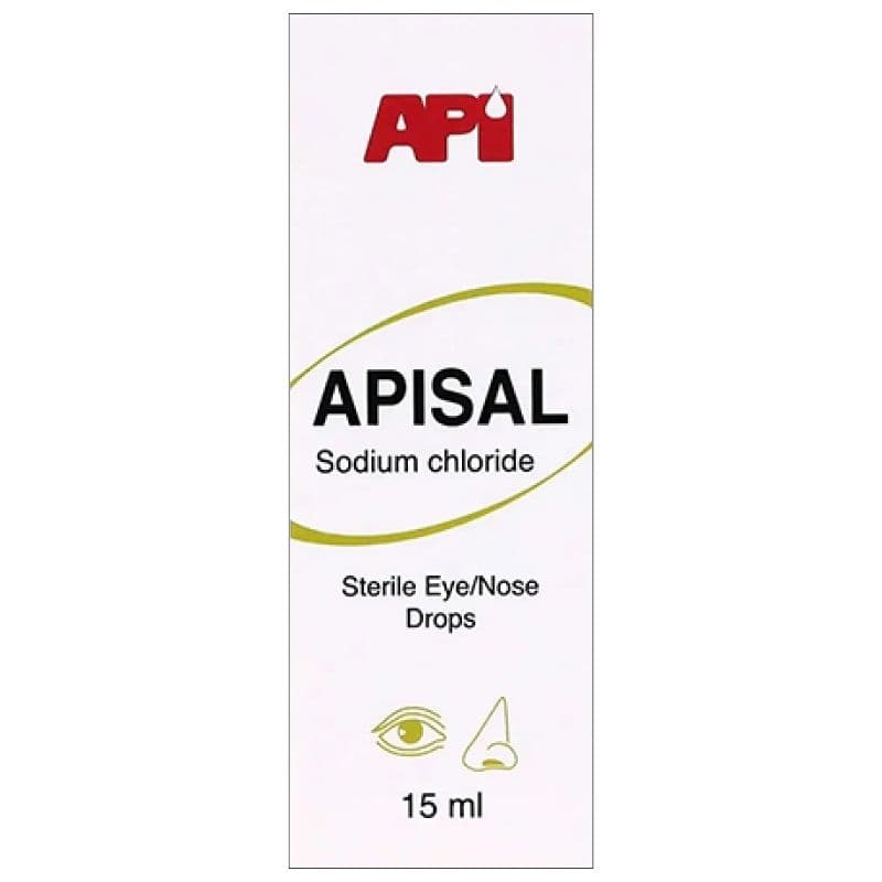 APISAL 0.9% Sodium Chloride Eye & Nose Drops - 10ml